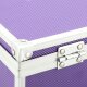 ECI Alu Koffer Lila (LxBxH) 26x21x8 cm Box mit Schaumstoffeinlage 560025
