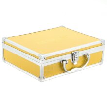 ECI Alu Koffer Gelb (LxBxH) 26x21x8 cm Box mit Schaumstoffeinlage 560026