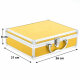 ECI Alu Koffer Gelb (LxBxH) 26x21x8 cm Box mit Schaumstoffeinlage 560026