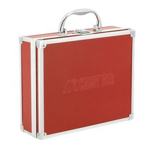 Aluminium Koffer Rot Box mit Schaumstoffeinlage 560027