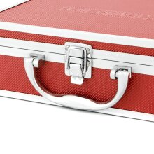 ECI Alu Koffer Rot (LxBxH) 26x21x8 cm Box mit Schaumstoffeinlage 560027