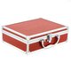 Aluminium Koffer Rot Box mit Schaumstoffeinlage 560027