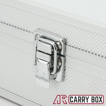 Aluminium Koffer Silber Box mit Schaumstoffeinlage (LxBxH) 200 x 200 x 90 mm