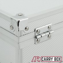Aluminium Koffer Silber Box mit Schaumstoffeinlage (LxBxH) 200 x 200 x 90 mm