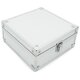 Aluminium Koffer Silber Box mit Schaumstoffeinlage (LxBxH) 200 x 200 x 90 mm