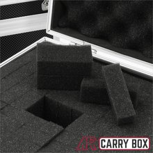 Aluminium Koffer Schwarz Box mit Schaumstoffeinlage (LxBxH) 200 x 200 x 90 mm