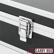 Aluminium Koffer Schwarz Box mit Schaumstoffeinlage (LxBxH) 200 x 200 x 90 mm