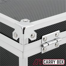 Aluminium Koffer Schwarz Box mit Schaumstoffeinlage (LxBxH) 200 x 200 x 90 mm