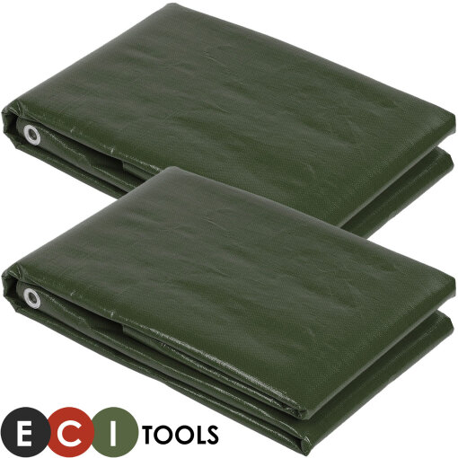 ECI® PE Holzabdeckplane 1,5 x 6 m grün 210g|m² 1 - 5 Paar