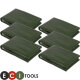 ECI® PE Holzabdeckplane 1,5 x 6 m grün 210g|m² 1 - 5 Paar
