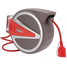 Federzug Kabel Aufroller 15 m 3 x 2,5mm IP44 230 Volt Typ 76576