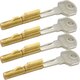 4 x BASI® Schlüssellochsperrer GL 2 Schlüssel SS12 Typ 9000-1201