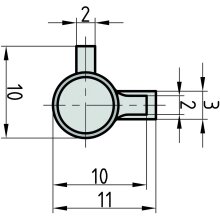 2 x BASI® Schlüssellochsperrer GL 2 Schlüssel SS12 Typ 9000-1201