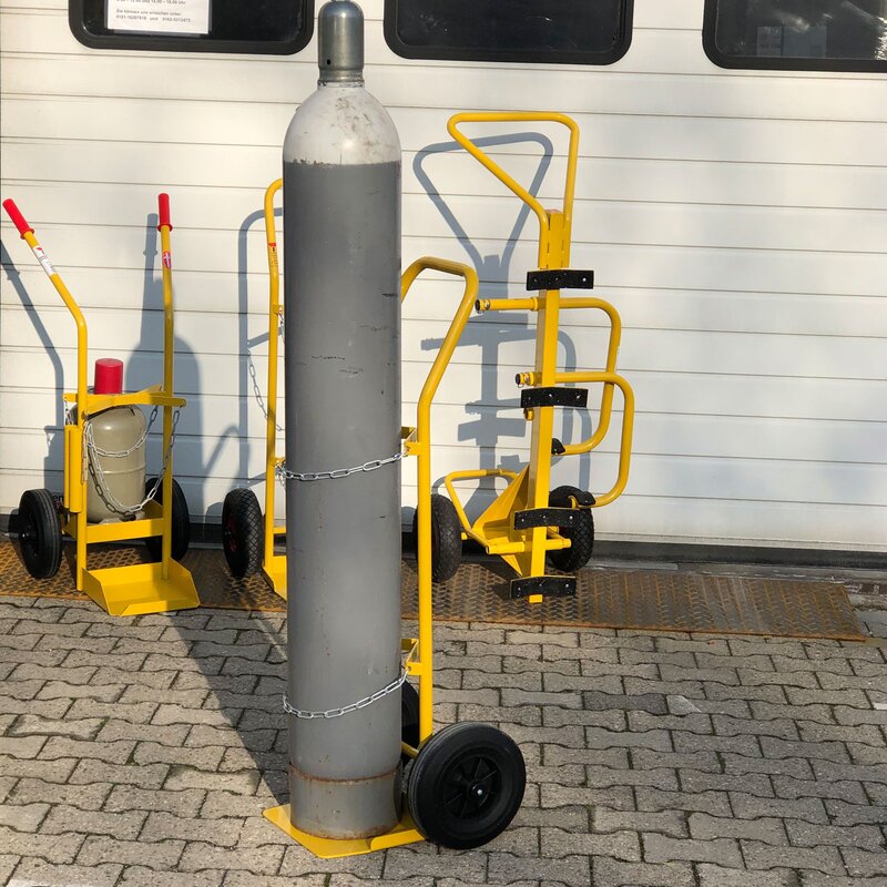 Gasflaschenwagen für 2 Gasflaschen mit 2 Holmen