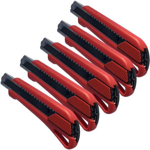 5 x Würth 1K Cutter Messer mit Schieber 18mm
