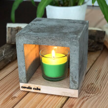 candle cube© Teelicht Tisch Kamin Beton mit Duftkerze nach Wahl