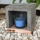 candle cube© Teelicht Tisch Kamin Beton mit Duftkerze nach Wahl
