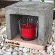 candle cube© Teelicht Tisch Kamin Beton mit Duftkerze nach Wahl