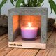 candle cube© Teelicht Tisch Kamin Beton mit Duftkerze nach Wahl