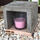 candle cube© Teelicht Tisch Kamin Beton mit Duftkerze nach Wahl