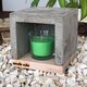 candle cube© Teelicht Tisch Kamin Beton mit Duftkerze nach Wahl