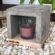 candle cube© Teelicht Tisch Kamin Beton mit Duftkerze nach Wahl