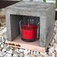 candle cube© Teelicht Tisch Kamin Beton mit Duftkerze nach Wahl