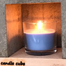 candle cube Teelicht Tisch Kamin Beton mit Duftkerze Seawind