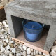 candle cube© Teelicht Tisch Kamin Beton mit Duftkerze Seawind