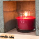 candle cube© Teelicht Tisch Kamin Beton mit Duftkerze Wild Berries