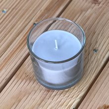 candle cube Teelicht Tisch Kamin Beton mit Duftkerze Coconut Island