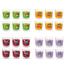 Duft-Kerzenglas 65/70 mm Set 6 Stk. Verschiedene Aromen