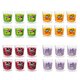 Duft-Kerzenglas 65/70 mm Set 6 Stk. Verschiedene Aromen