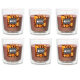Duft-Kerzenglas 65/70 mm Set 6 Stk. Sandalwood