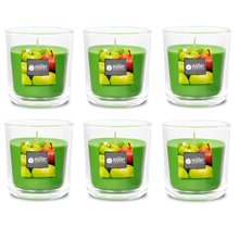 Duft-Kerzenglas 65/70 mm Set 6 Stk. Juicy Apple