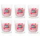 Duft-Kerzenglas 65/70 mm Set 6 Stk. English Rose
