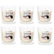 Duft-Kerzenglas 65/70 mm Set 6 Stk. Soft Creme