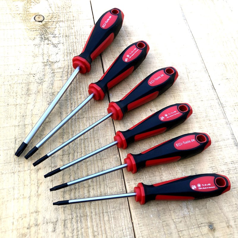 ECI Schraubendreher Set 3 (rot/schwarz) Torx