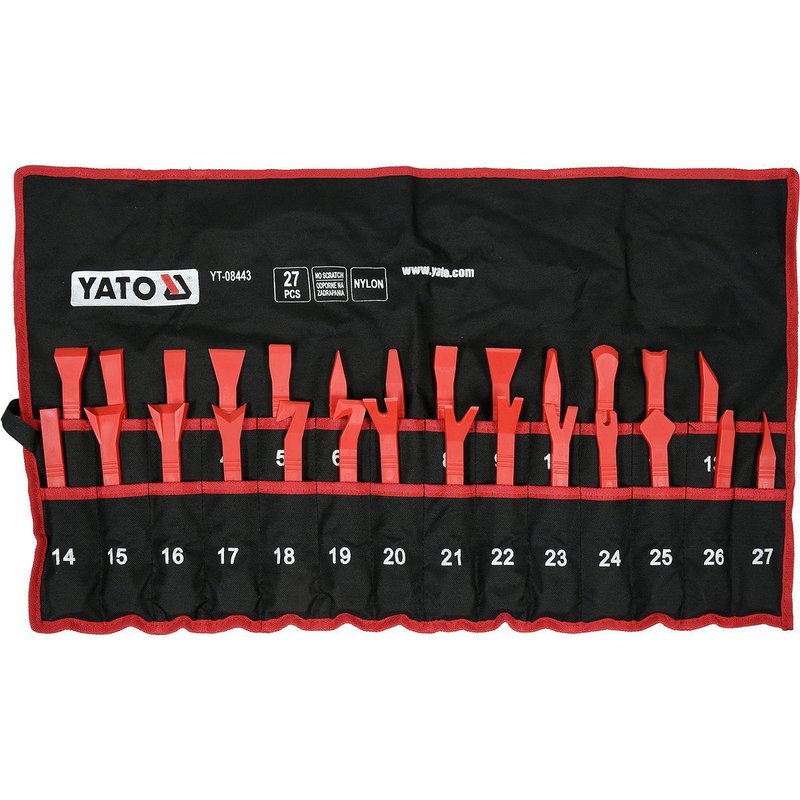 Kunststoffkeile/Montagehebel Set 27 Teile YT-08443
