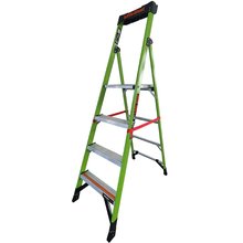 GIANT Klappleiter 4 Stufen Mightylite 41LG004 mit Signal Stufe