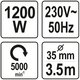 Betonrüttler 1200 Watt YT-82600