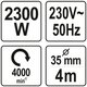 Betonrüttler 2300 Watt YT-82601