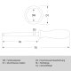 Rohrsteckschlüssel  9 mm  Typ 17009