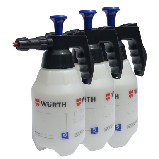 3 x Wrth Pumpsprhflasche Schaum 1,5 Liter