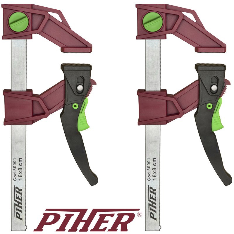 2 x Piher Light Pal 120 kg Zwinge 16 | 30 cm
