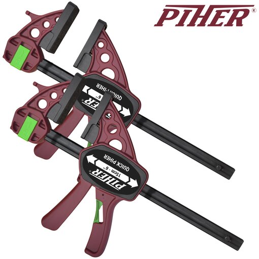 2 x Piher Quick Extra Einhandzwinge 60 cm