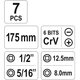 Hand-Schlagschrauber 1|2 Zoll mit 6 Bits YT-28003