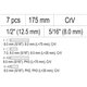 Hand-Schlagschrauber 1|2 Zoll mit 6 Bits YT-28003