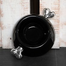 BELLOMANIA Hundenapf Atrium Signature schwarz | silber Gr. S|M|L Typ A-SPB