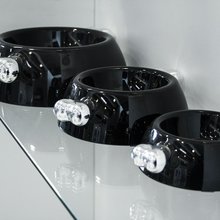 BELLOMANIA Hundenapf Atrium Signature schwarz | silber Gr. S|M|L Typ A-SPB